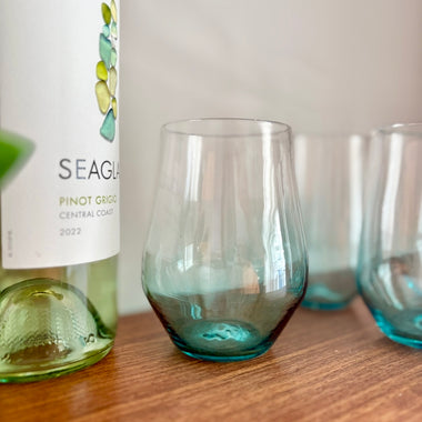 Geo Stemless Wine Glass