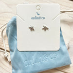 Silver Starfish Stud Earrings