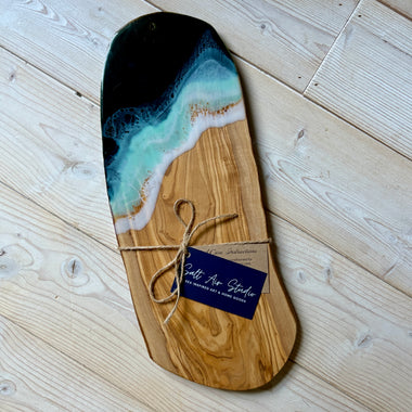 Teal Ocean Olive Board